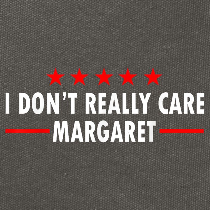 I Don’T Really Care Margaret Jd Vance Funny Minimalist Cotton Canvas Backpack