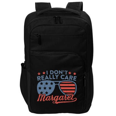 I DonT Really Care Margaret Funny Jd Vance Impact Tech Backpack