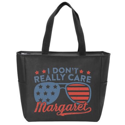 I DonT Really Care Margaret Funny Jd Vance Zip Tote Bag