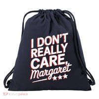 I Don’T Really Care Margaret Jd Vance Meme Drawstring Bag