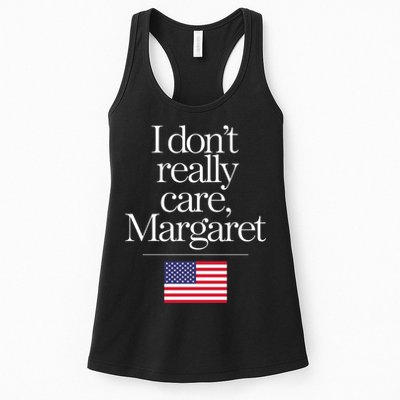 I DonT Really Care Margaret Funny Minimalist Jd Vance Long Sleeve Womens Tank Top