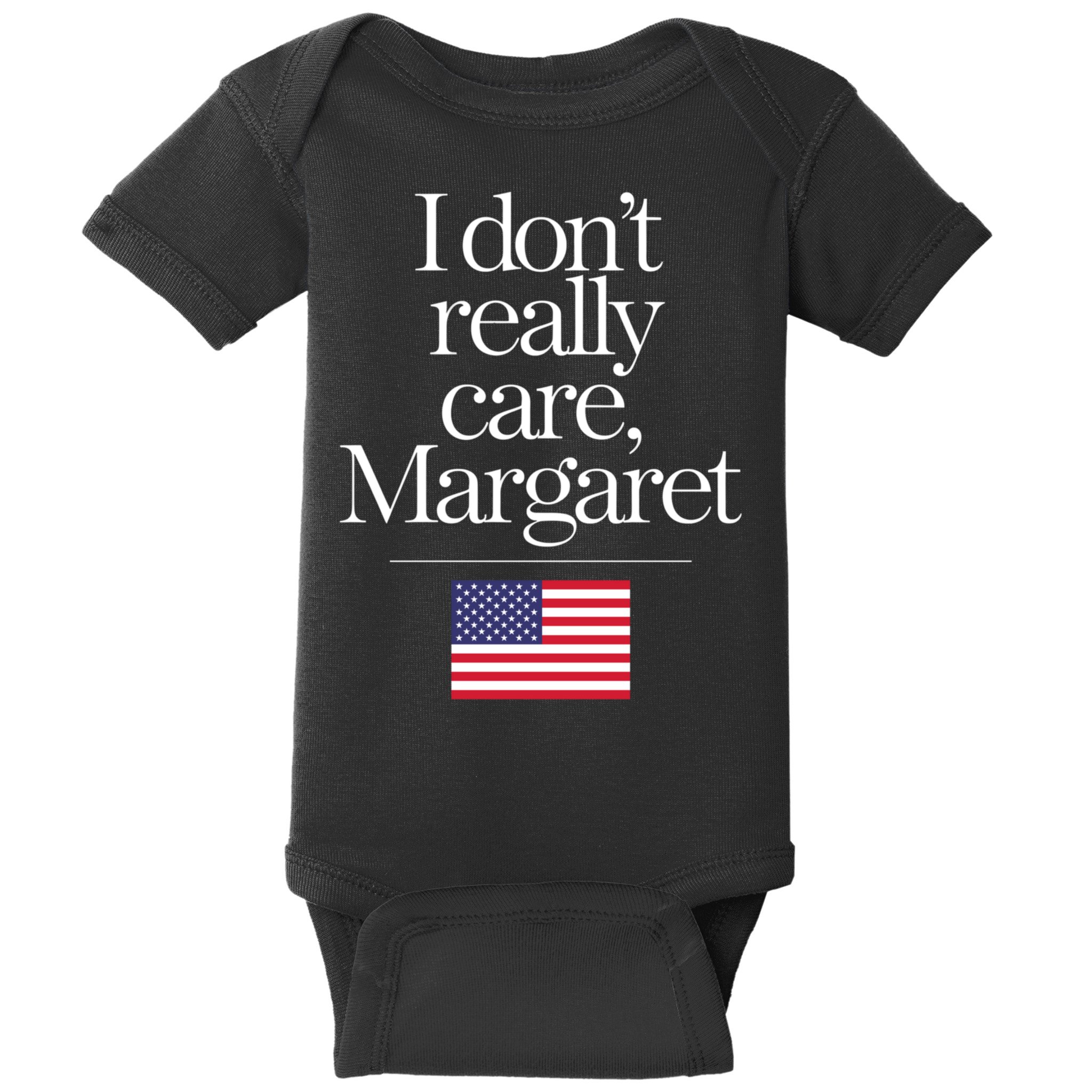 I DonT Really Care Margaret Funny Minimalist Jd Vance Long Sleeve Baby Bodysuit