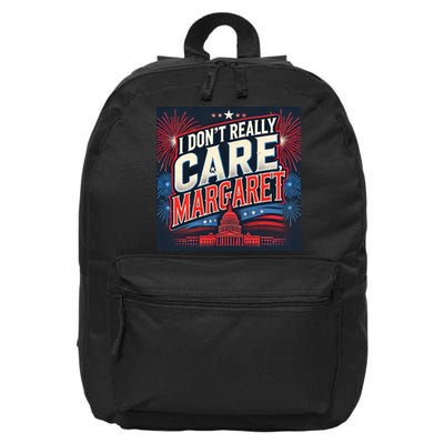 I Don’T Really Care Margaret 16 in Basic Backpack