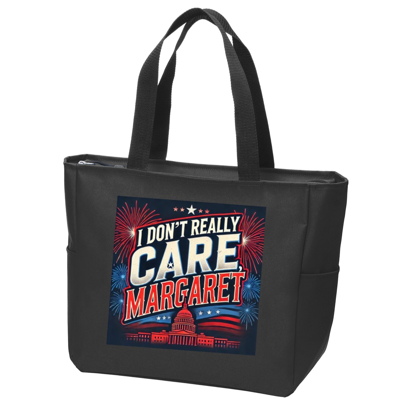 I Don’T Really Care Margaret Zip Tote Bag