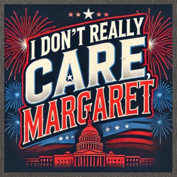 I Don’T Really Care Margaret Cotton Canvas Backpack