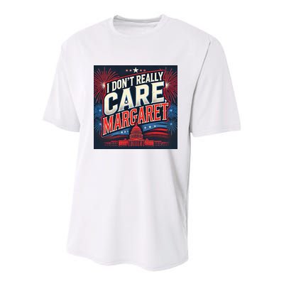 I Don’T Really Care Margaret Youth Performance Sprint T-Shirt