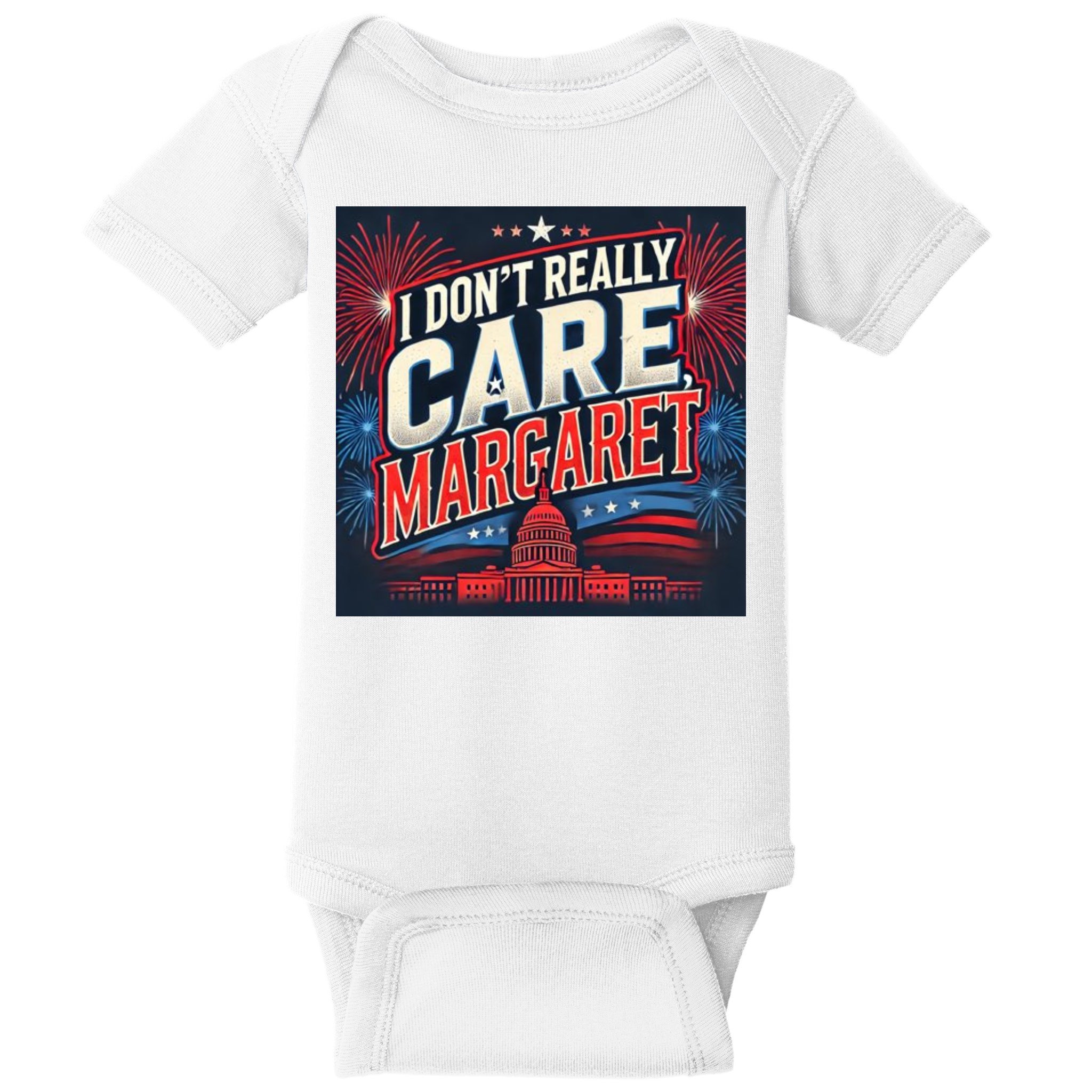 I Don’T Really Care Margaret Baby Bodysuit