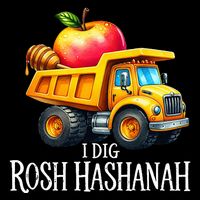 I Dig Rosh Hashanah Dump Truck Apples Honey Jewish New Year Impact Tech Backpack