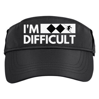 I'm Difficult Ski Funny Skier Snowboard Skiing Adult Drive Performance Visor