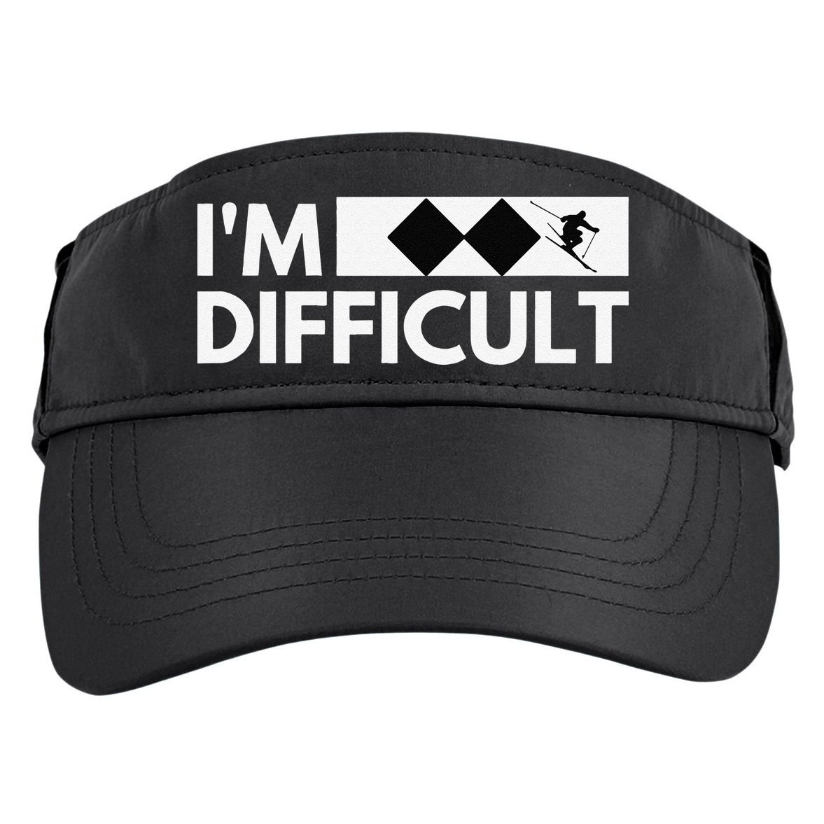 I'm Difficult Ski Funny Skier Snowboard Skiing Adult Drive Performance Visor