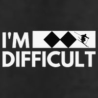I'm Difficult Ski Funny Skier Snowboard Skiing Adult Drive Performance Visor