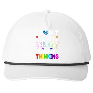 I Don't Speak Much Because I'm Brilliant And Busy Autism Awareness Snapback Five-Panel Rope Hat