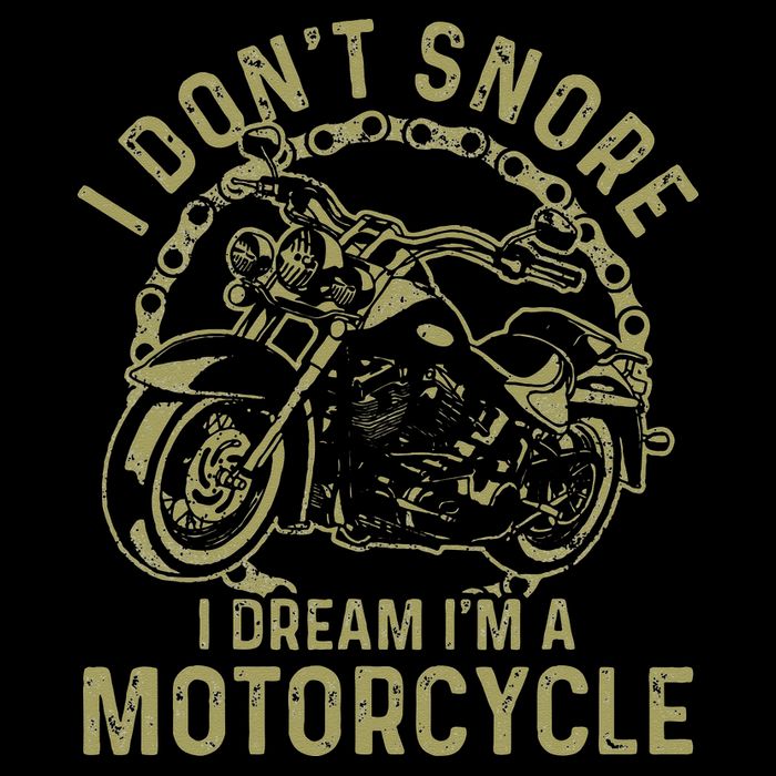 I Dont Snore I Dream Im A Motorcycle Funny Snoring Biker Impact Tech Backpack