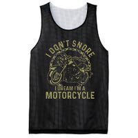 I Dont Snore I Dream Im A Motorcycle Funny Snoring Biker Mesh Reversible Basketball Jersey Tank