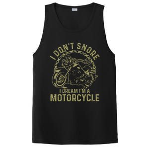 I Dont Snore I Dream Im A Motorcycle Funny Snoring Biker PosiCharge Competitor Tank