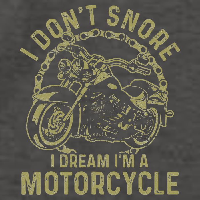 I Dont Snore I Dream Im A Motorcycle Funny Snoring Biker Vector Backpack