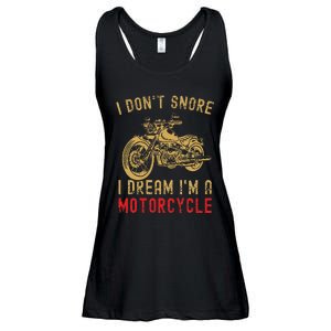 I DonT Snore I Dream IM A Motorcycle Ladies Essential Flowy Tank