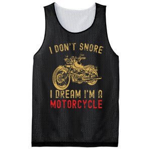 I DonT Snore I Dream IM A Motorcycle Mesh Reversible Basketball Jersey Tank