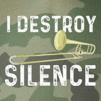 I Destroy Silence Trombonist Trombone Player Marching Band Legacy Tie Dye Trucker Hat