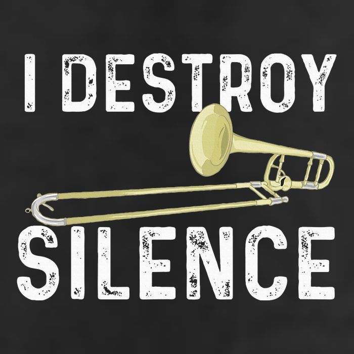 I Destroy Silence Trombonist Trombone Player Marching Band Cool Comfort Performance Bucket Hat