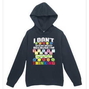 I Don't Speak Much Because I'm Brilliant Autism Awareness Urban Pullover Hoodie