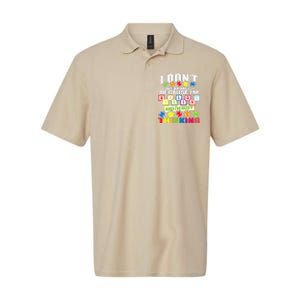 I Don't Speak Much Because I'm Brilliant Autism Awareness Softstyle Adult Sport Polo