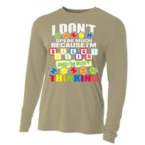 I Don't Speak Much Because I'm Brilliant Autism Awareness Cooling Performance Long Sleeve Crew