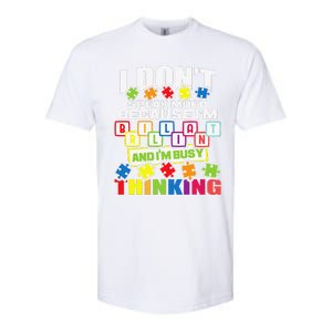 I Don't Speak Much Because I'm Brilliant Autism Awareness Softstyle CVC T-Shirt