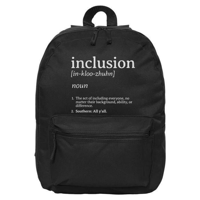 Inclusion Definition Southern Style 16 in Basic Backpack