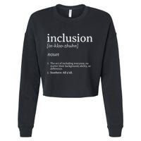 Inclusion Definition Southern Style Cropped Pullover Crew
