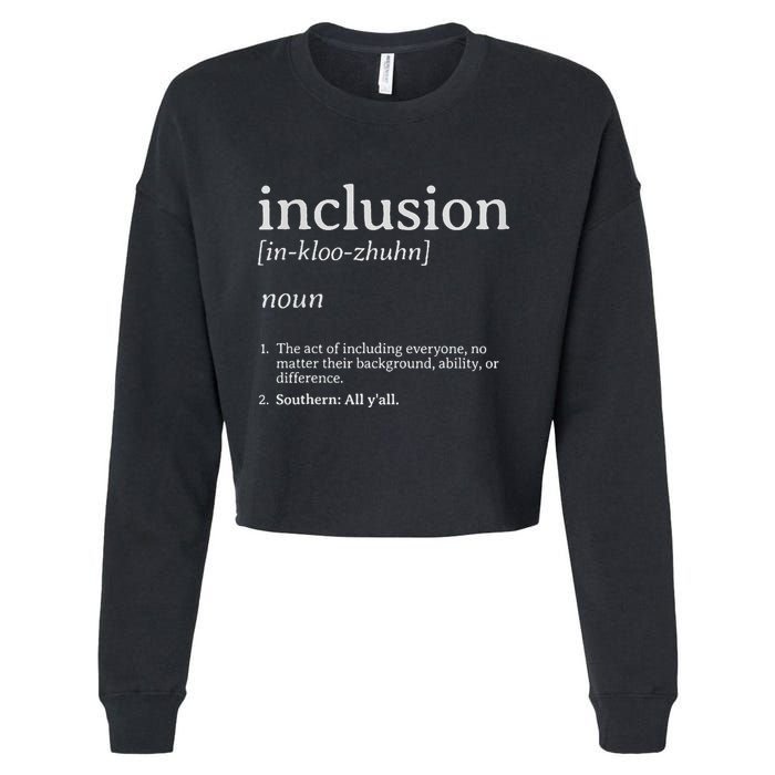 Inclusion Definition Southern Style Cropped Pullover Crew