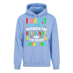 I Dont Speak Much Brilliant Autism Autistic Great Gift Unisex Surf Hoodie