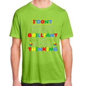 I Don't Speak Much Because I'm Brilliant Tee Autism Day Gift Adult ChromaSoft Performance T-Shirt