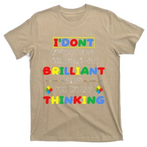 I Don't Speak Much Because I'm Brilliant Tee Autism Day Gift T-Shirt