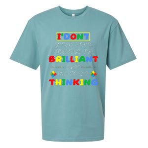 I Don't Speak Much Because I'm Brilliant Tee Autism Day Gift Sueded Cloud Jersey T-Shirt