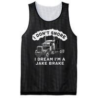 I Don't Snore I Dream I'm A Jake Brake Trucker Mesh Reversible Basketball Jersey Tank