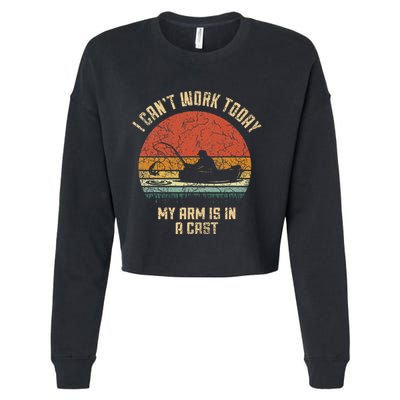 I Destroy Silence Retro Vintage French Horn French Hornist Cropped Pullover Crew
