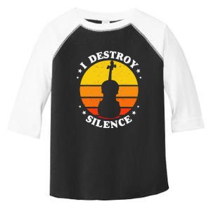 I Destroy Silence Cello Cellist Orchestra String Musician Toddler Fine Jersey T-Shirt