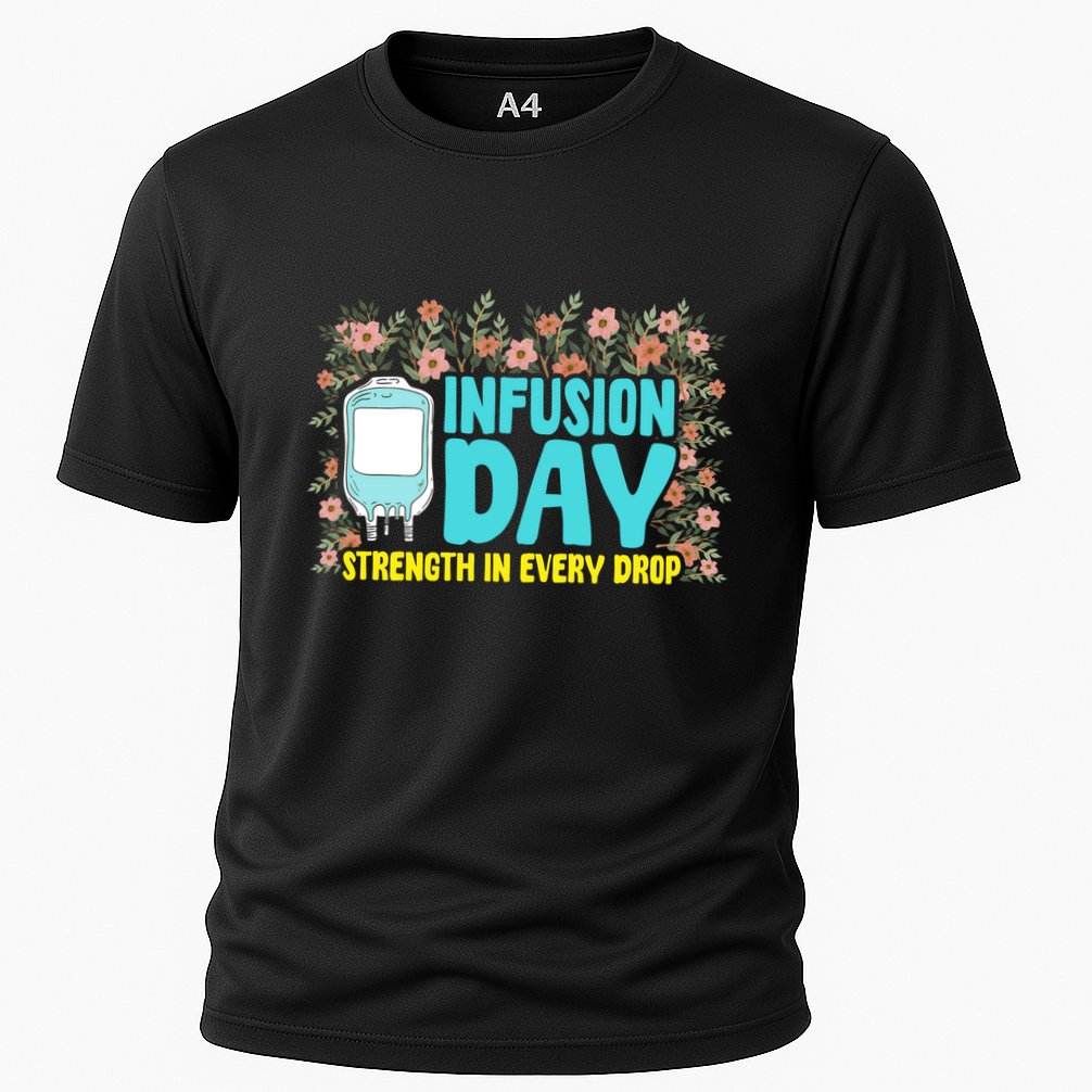 Infusion Day Spoonie Chronic Illness Awareness Support Gift Cooling Performance Crew T-Shirt
