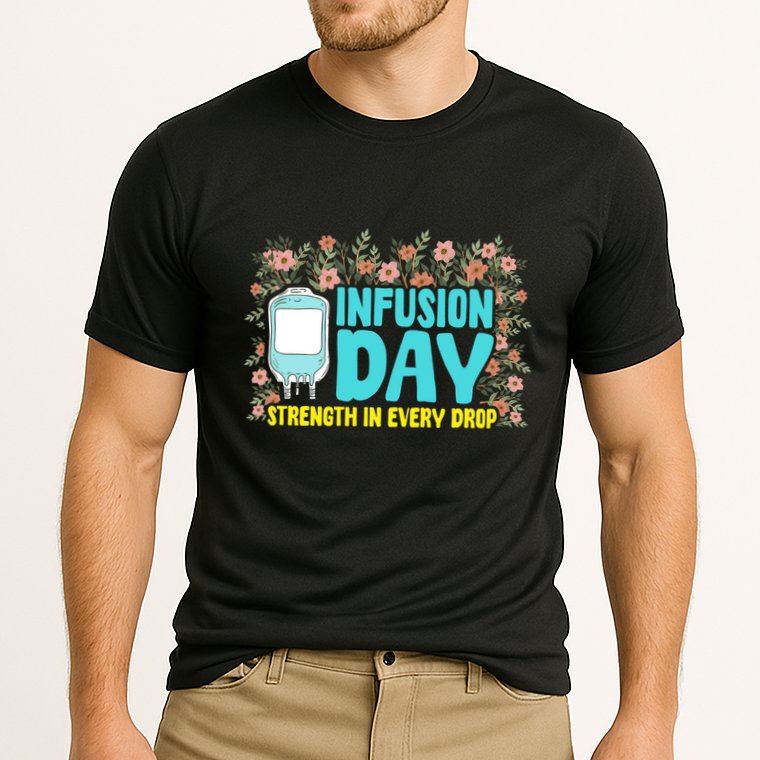 Infusion Day Spoonie Chronic Illness Awareness Support Gift Cooling Performance Crew T-Shirt