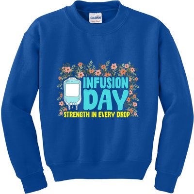 Infusion Day Spoonie Chronic Illness Awareness Support Gift Kids Sweatshirt