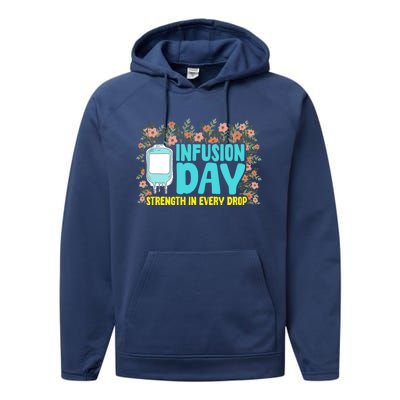 Infusion Day Spoonie Chronic Illness Awareness Support Gift Performance Fleece Hoodie