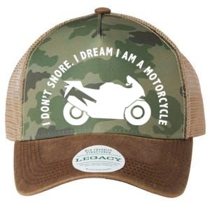 I Don't Snore I Dream I Am A Motorcycle Legacy Tie Dye Trucker Hat