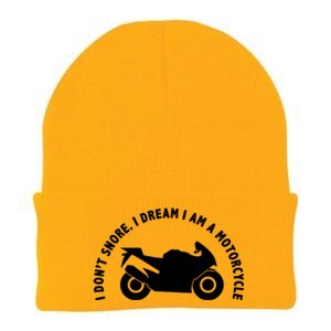 I Don't Snore I Dream I Am A Motorcycle Knit Cap Winter Beanie