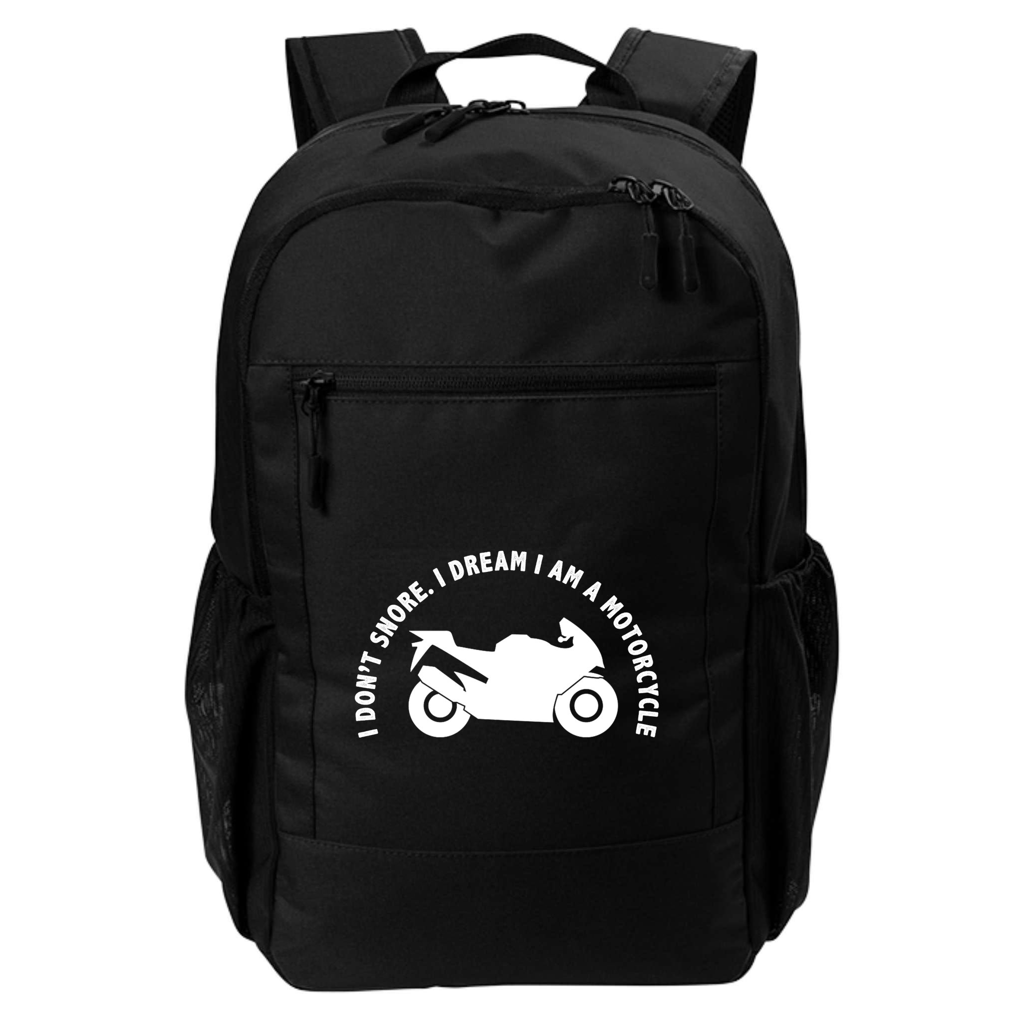I Don't Snore I Dream I Am A Motorcycle Backpack