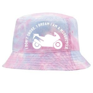 I Don't Snore I Dream I Am A Motorcycle Tie-Dyed Bucket Hat