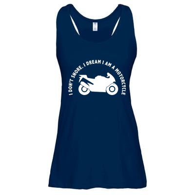 I Don't Snore I Dream I Am A Motorcycle Ladies Essential Flowy Tank