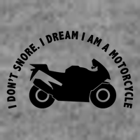I Don't Snore I Dream I Am A Motorcycle 7-Panel Snapback Hat