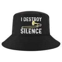 I Destroy Silence Trombonist Trombone Player Marching Band Cool Comfort Performance Bucket Hat