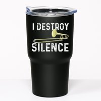 I Destroy Silence Trombonist Trombone Player Marching Band Tumbler